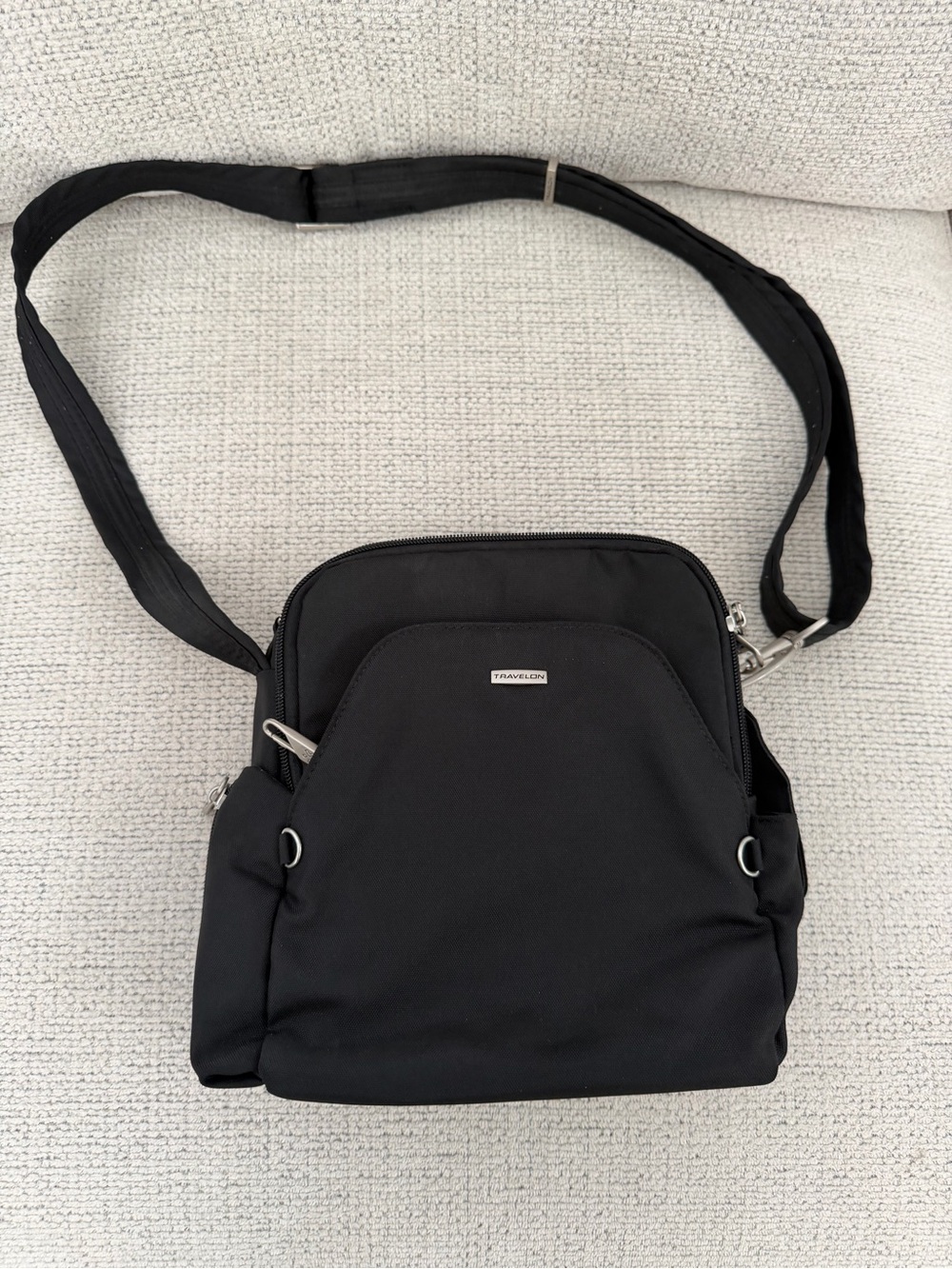 Travelon Black Compact Crossbody Bag